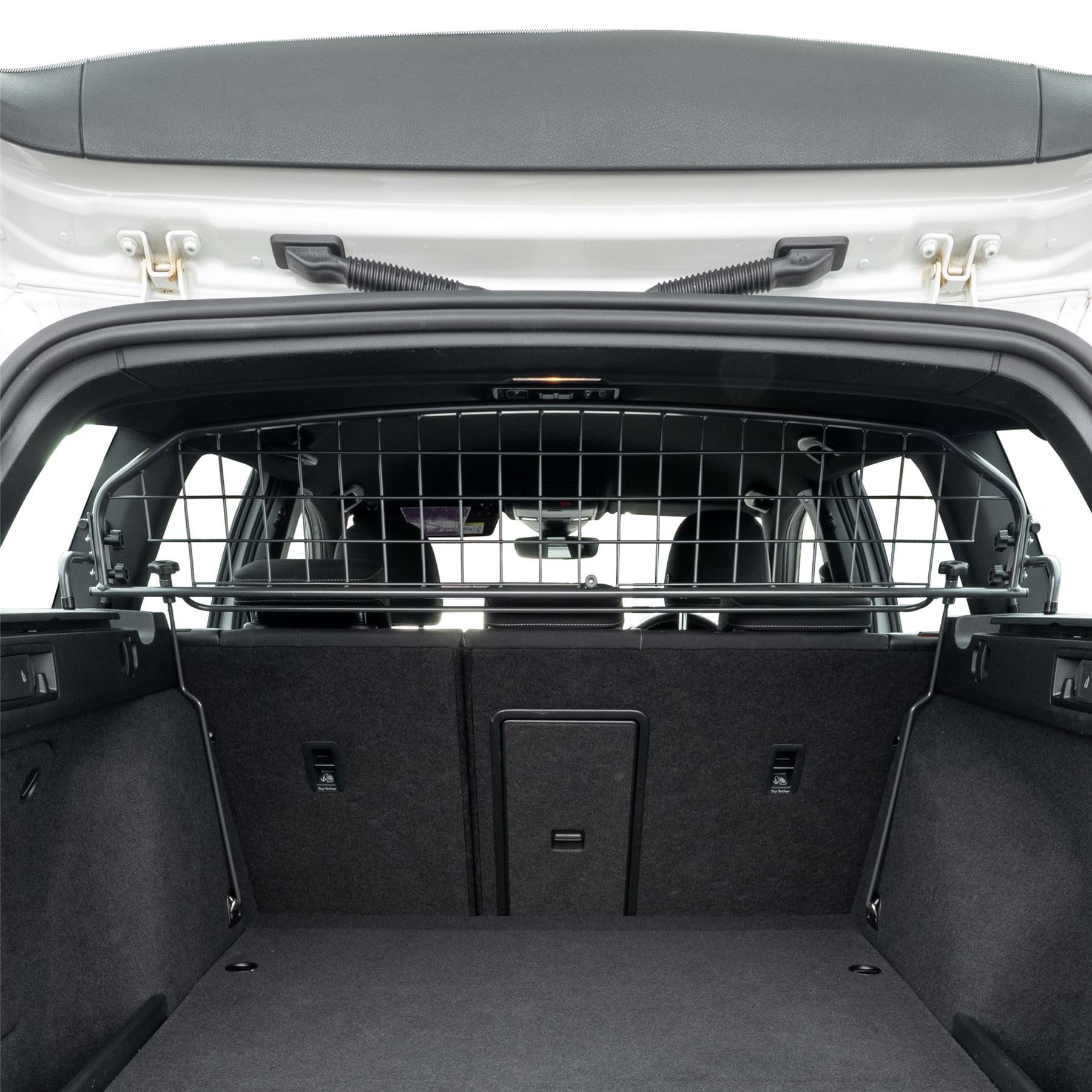 Travall Dog Guard Compatible with Volkswagen Golf Estate (2016-2020) Vehicle Specific Trunk Guard Tailored Fit Luggage Barrier Load Separator Heavy Duty Powder Coated Steel Pet Barrier