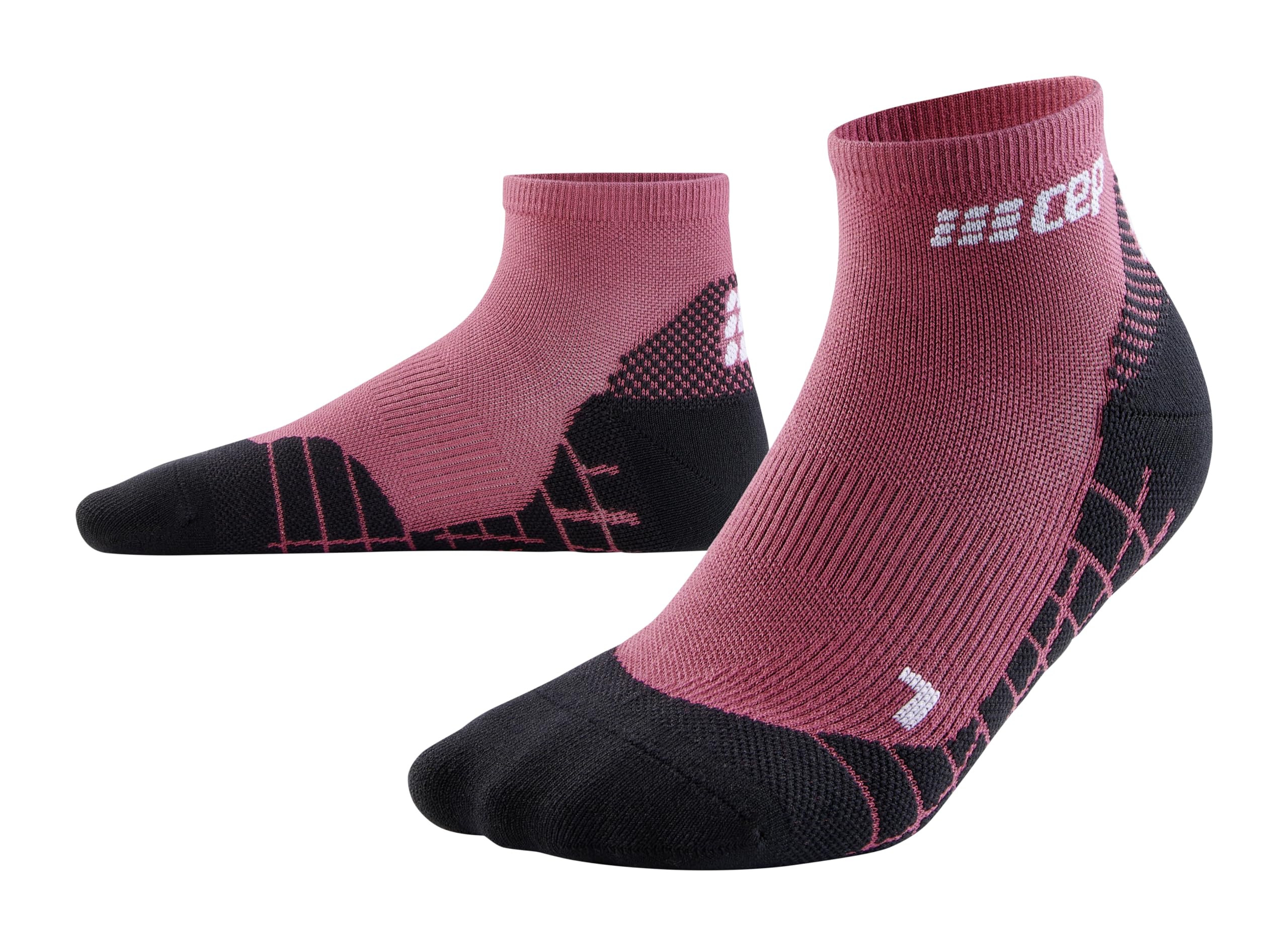 CEP - HIKING LIGHT MERINO LOW CUT SOCKS REDESIGN für Damen | Wandersocken aus Merinowolle mit Kompression | Trekkingsocken für leichte Beine
