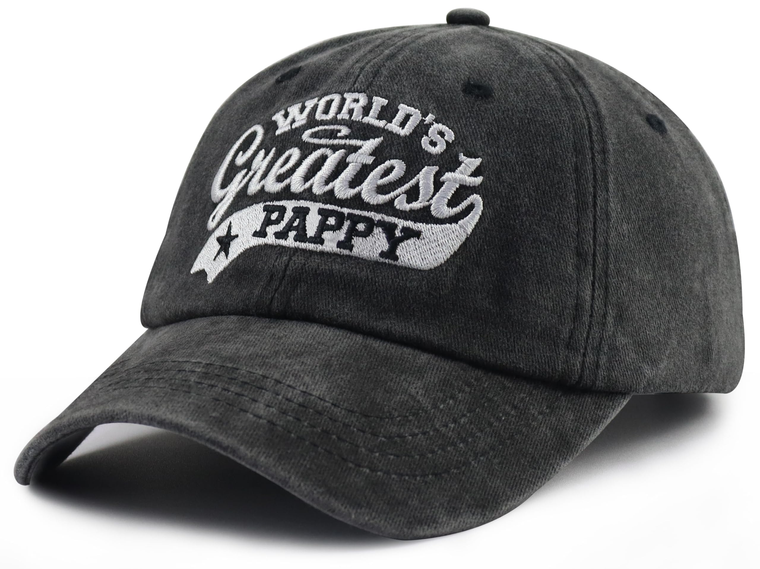 World's Greatest Dad Mom Uncle Aunt Pappy Grandma Grammy Grandpa Hat, Adjustable Embroidered Family Members Baseball Cap