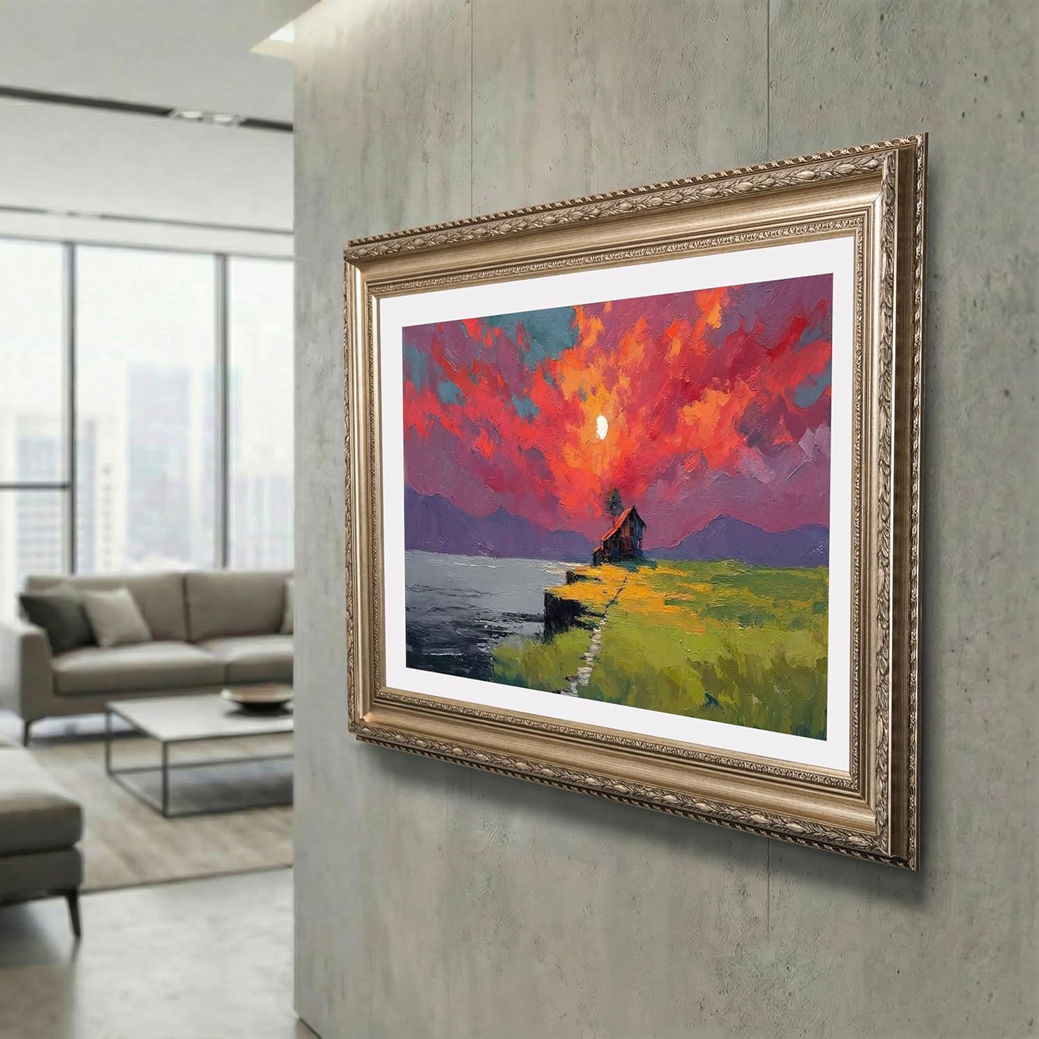 Antique Champagne TV Frame (77 inch)