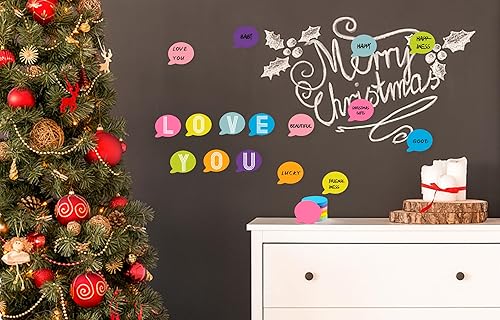 Miniatura 10 de TKTB Notas adhesivas de corazón de 3 x 3 pulgadas, 8 blocs, poste adhesivo fuerte de color brillante súper lindo, extracción limpia, 82 hojasbloc