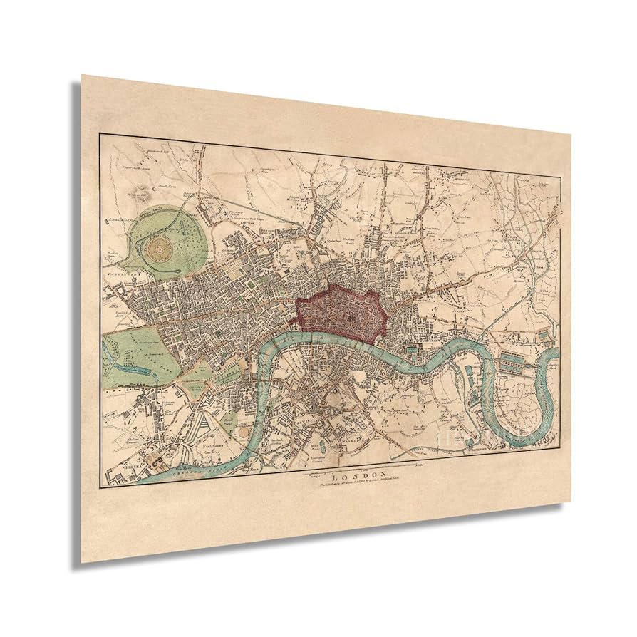 Amazon.co.jp: HISTORIX ヴィンテージ 1815 イングランド 地図