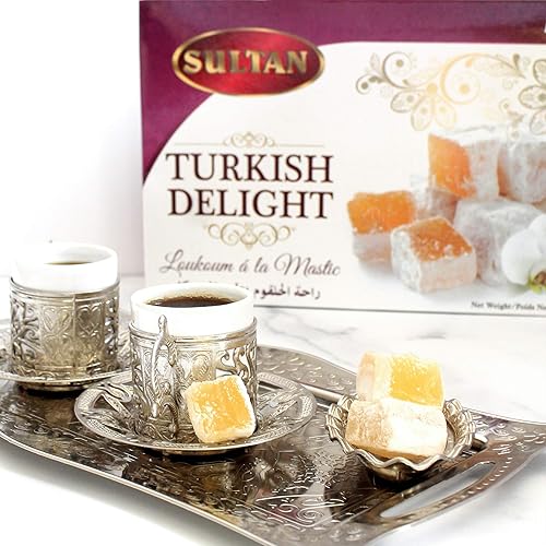 Miniatura 9 de Sultan Turkish Delight - Masilla sin conservantes sin aditivos postre bajo en grasa dulces de caramelo para regalo 16 onzas