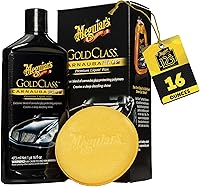 Meguiar's Gold Class Carnauba Plus Premium Liquid Wax Kit - 16oz with Foam Applicator for Deep Shine & Paint Protection