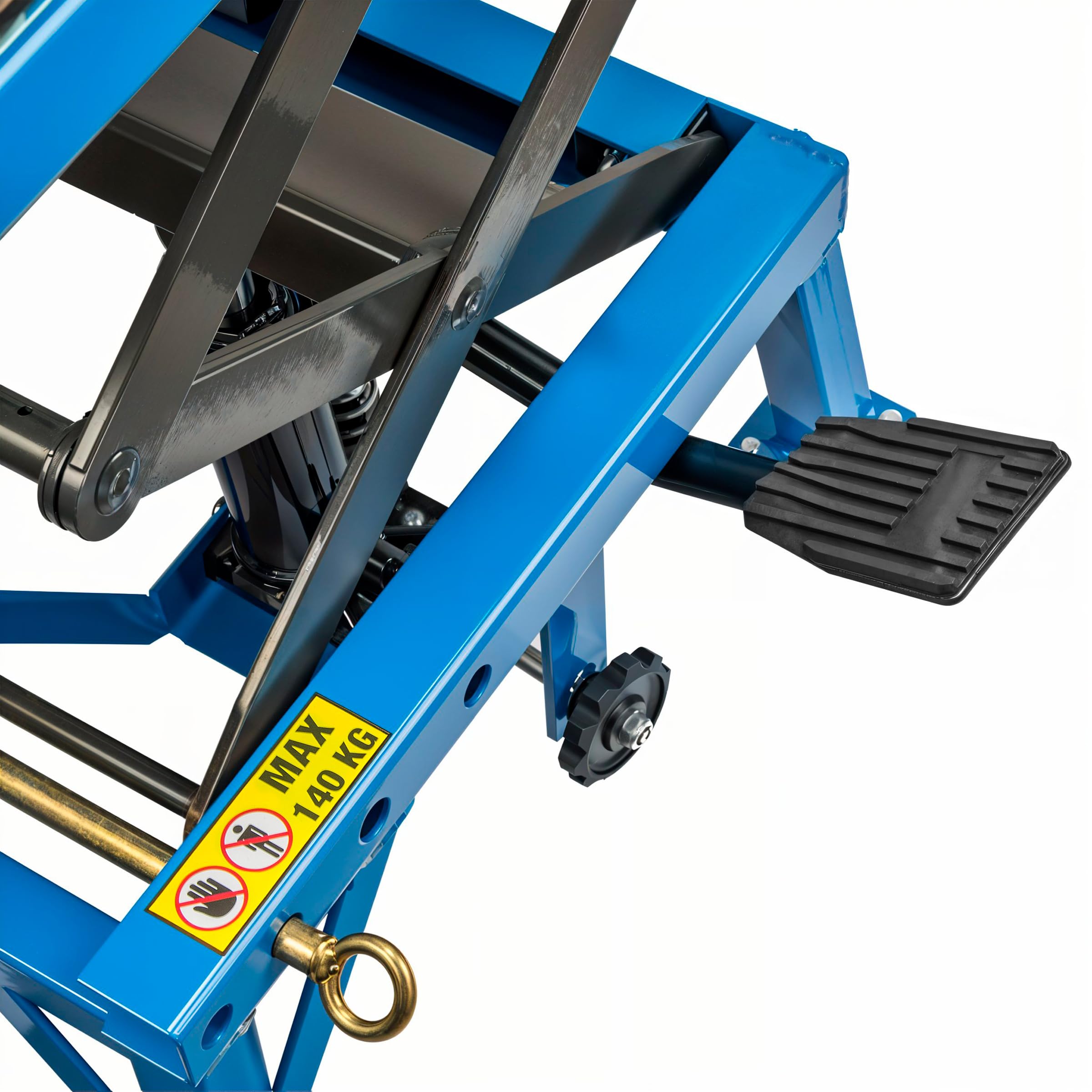 Motorfiets Hefbrug met Wielen 140 kg Motorfietstakel 350mm