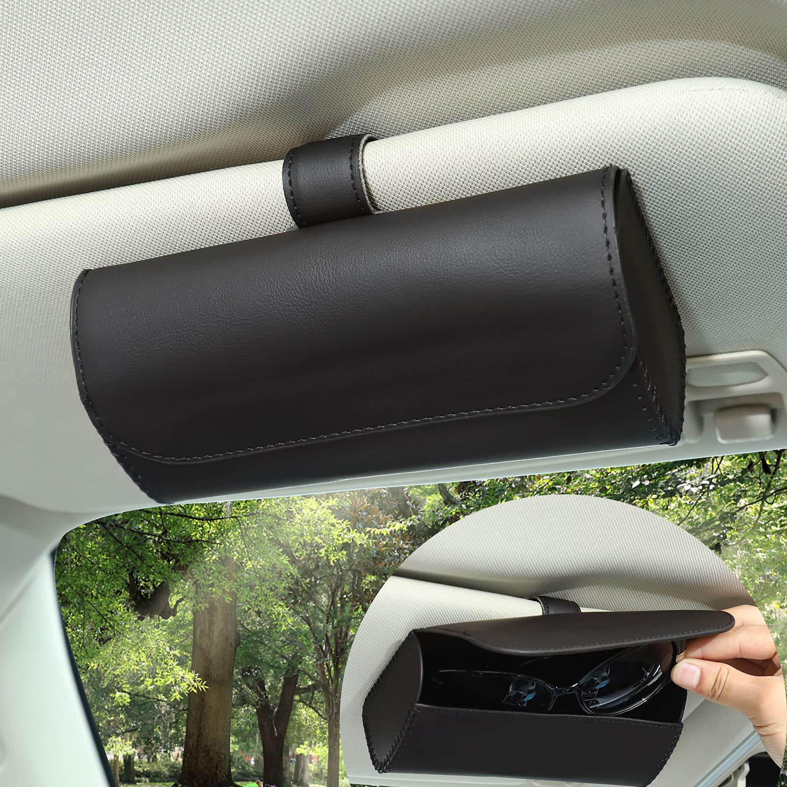 YDSTNiu Car Sunglasses Holder for Jaguar E-PACE