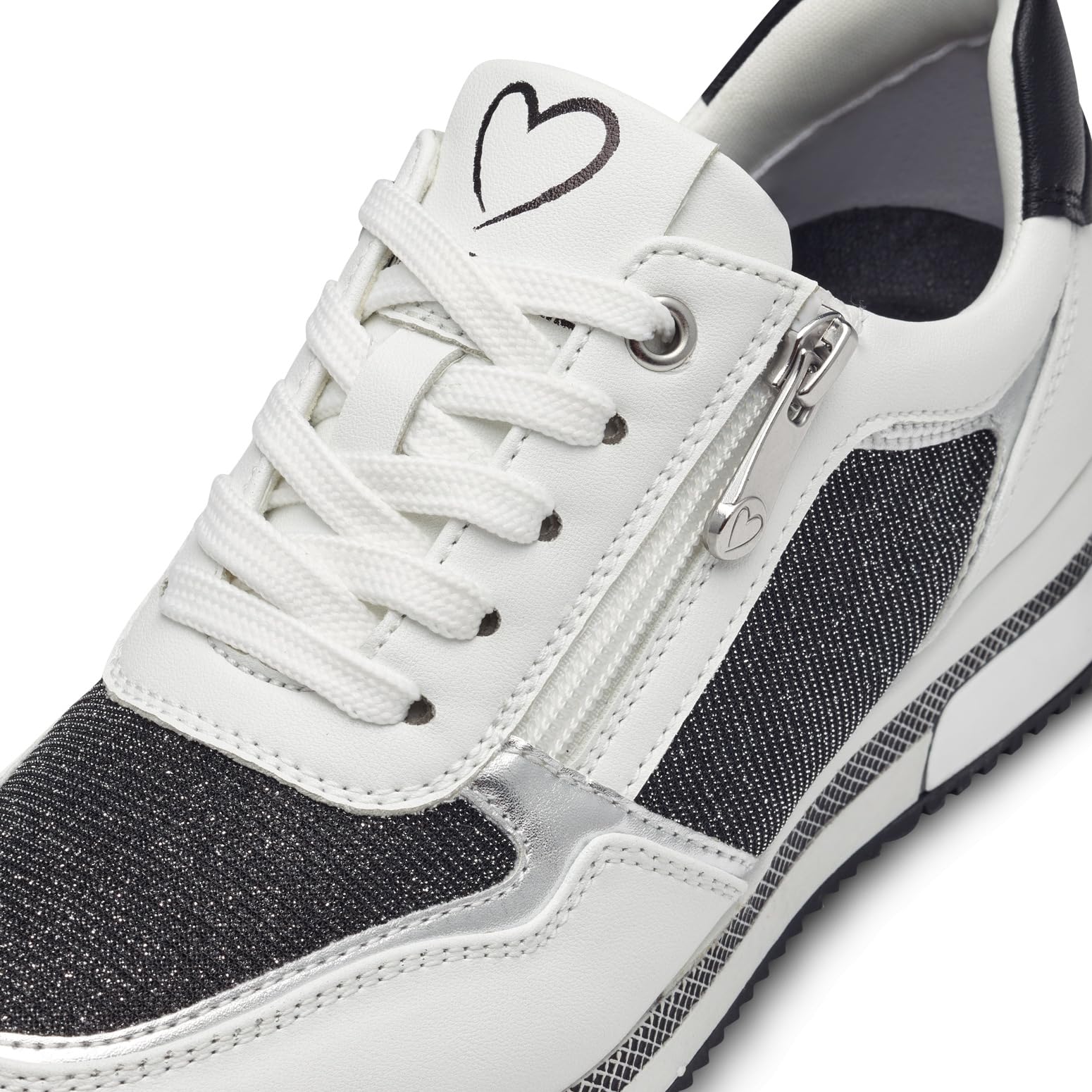MARCO TOZZI Donna Sneaker Morbida Soletta Feel Me Estraibile Pelle Morbida Fodera Interna Vegano Moderno