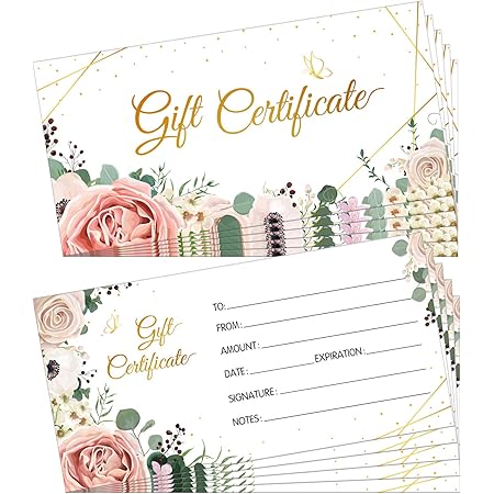 25 Per Book Gift Vouchers Adams Gift Certificates With Envelopes - Foto 7