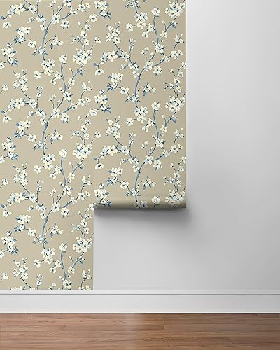 Vista 159 de Surface Style - Papel tapiz para despegar y pegar, papel tapiz floral para dormitorio, tocador, cocina, autoadhesivo, vinilo, cobertura de 30.75