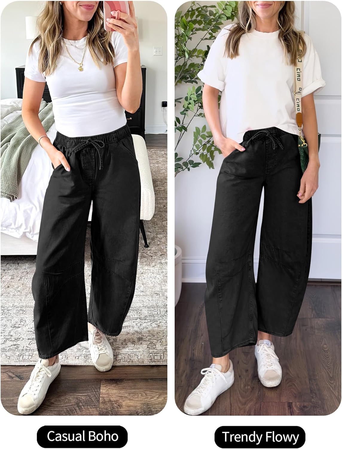 ANRABESS Women Barrel Jeans High Waisted Wide Leg Drawstring Denim Pants Y2K Baggy Loose Fit Trouser Jeans with Pockets - Image 7