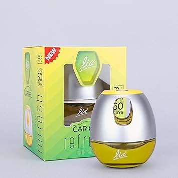 Cycle Lia Car Freshener Gel|Citric Tango (Refresh) Fragrance 45 Gm|Lia Dashboard Gel Car Air Freshener|Car Perfume Car Accessories - image, photos