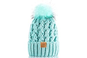 PAGE ONE Women's Winter Ribbed Knitted Hat