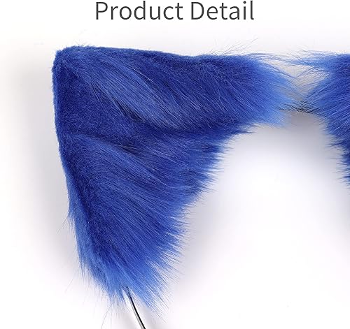 Miniatura 2 de Accesorio de disfraz hecho a mano con orejas de gato, para Halloween, Navidad, cosplay, fiesta