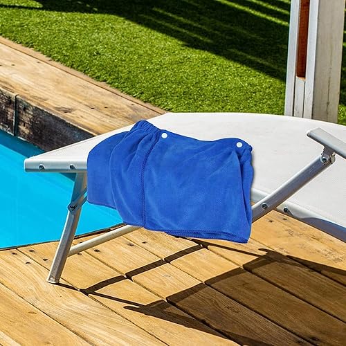 Miniatura 4 de Envoltura de ducha para hombres,Toalla de baño para hombres,Toalla de baño portátil (azul grande)