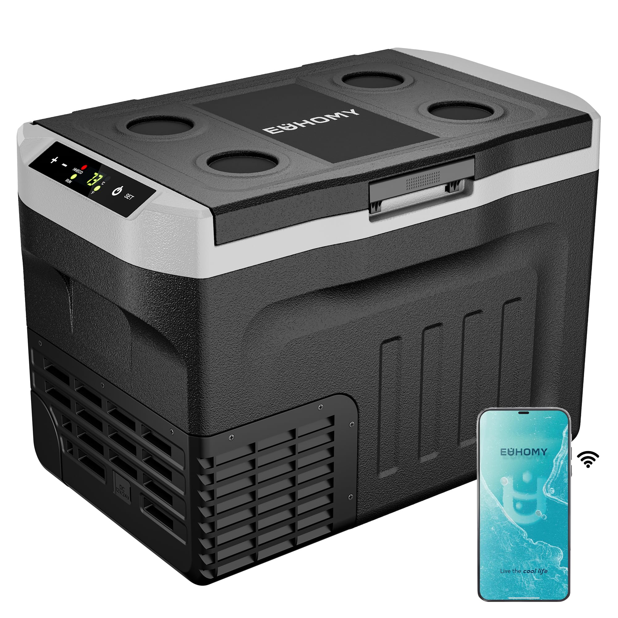 EUHOMY 32QT 12 Volt Refrigerator