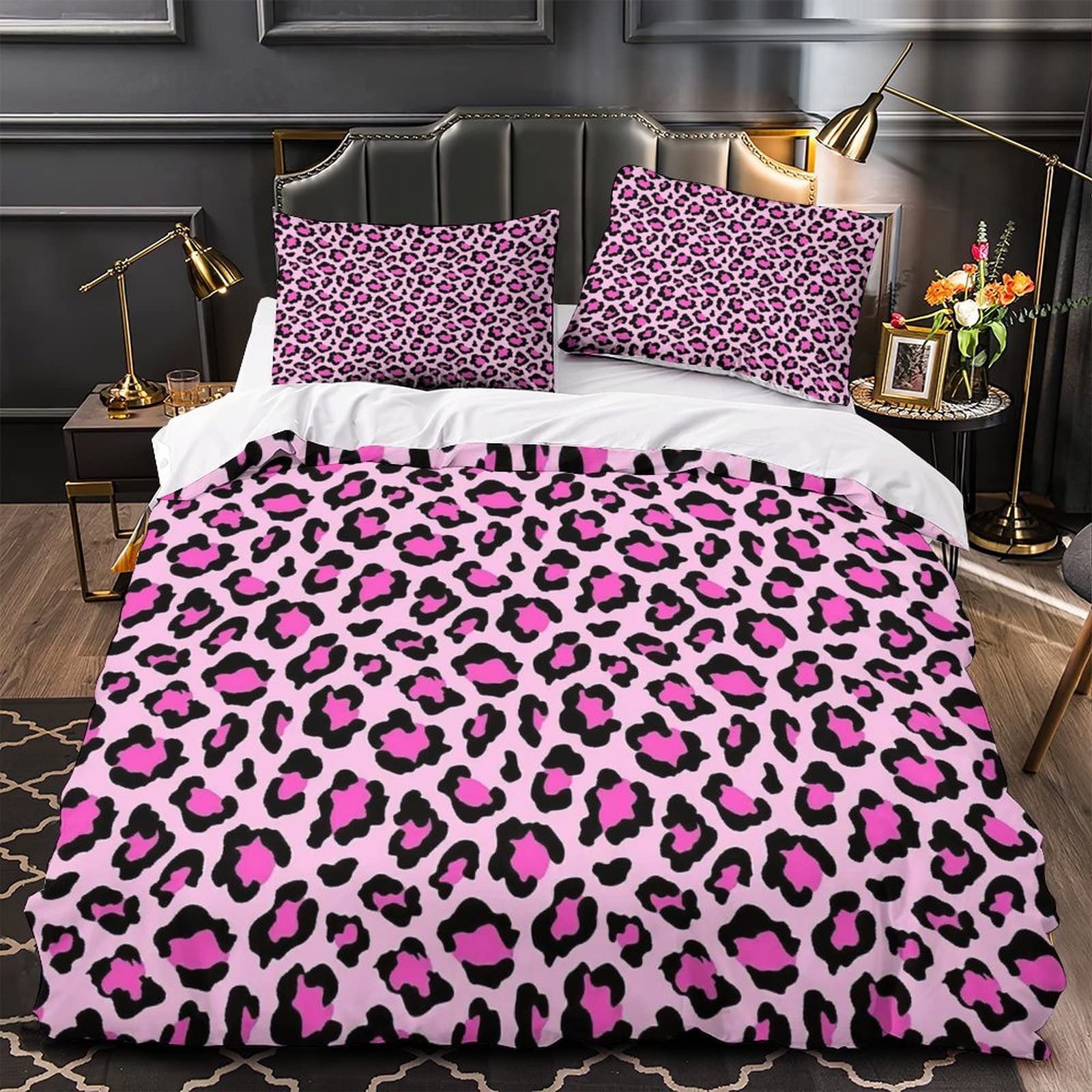 『 Pink Leopard family 』by Zuberi 60*60cm Exclusive Vintage Pink Leopard Statues – Dogwood Lifestyle
