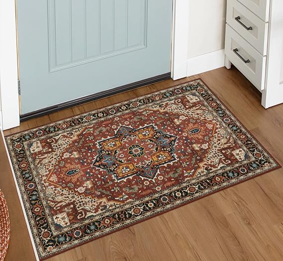 Moynesa UltraThin Washable Area Rug 2x3 Small Kitchen