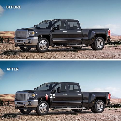 Miniatura 46 de Richeer Kit de elevación de nivelación delantera de 3 pulgadas compatible con Silverado/Sierra 1500 2007-2024, kit de elevación de nivelación