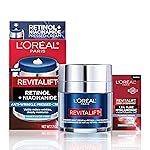 L\'Oreal Paris Revitalift Pressed Night Cream, Retinol + Niacinamide, Reduces Wrinkles, Fragrance Free, 1.7 oz + Serum Sample