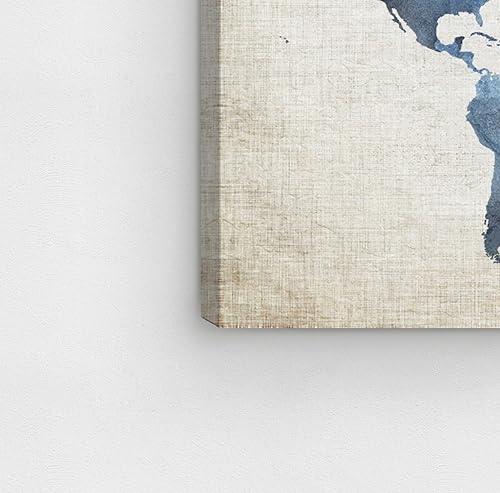 Miniatura 6 de Oliver Gal 'Mapamundi New Worlds v2' The Maps Wall Art Decor Collection - Lienzo decorativo contemporáneo prémium