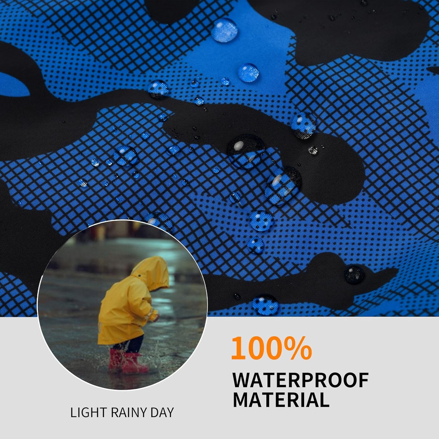 MYJAJAYI Boys Rain Jacket Lightweight Rain Coats for Kids Boy Waterproof Jacket - Image 5