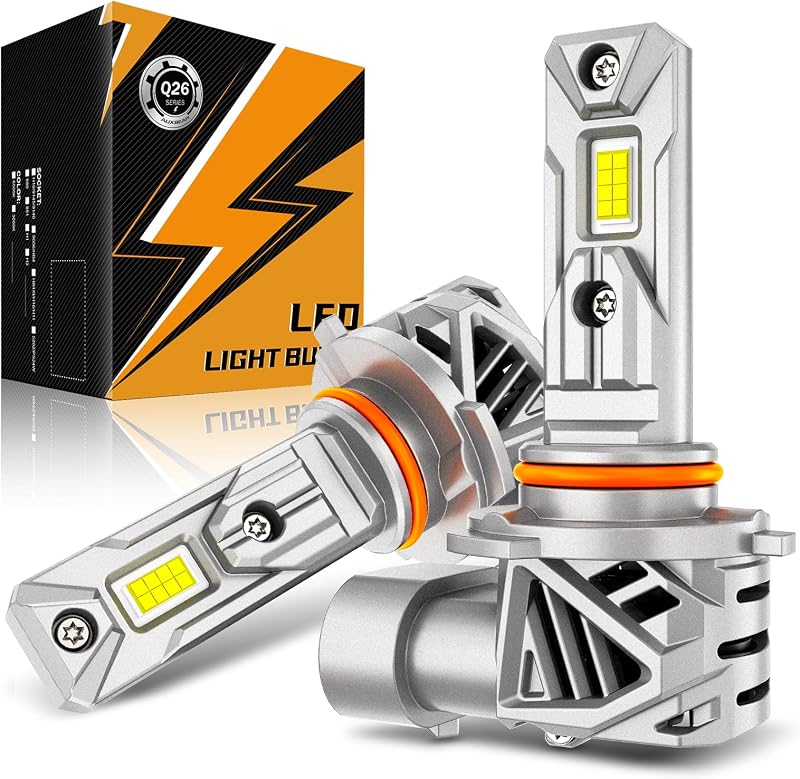 Kit de faróis de neblina LED Auxbeam Q26 9005 HB3, luz branca 6500K – 2 unidades