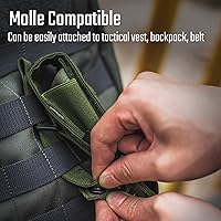 Vista 6 de TACTICAL GEEK - Organizador de cinturón EDC Molle, funda multiherramienta, organizador de bolsillo EDC para paquete, organizador de herramientas