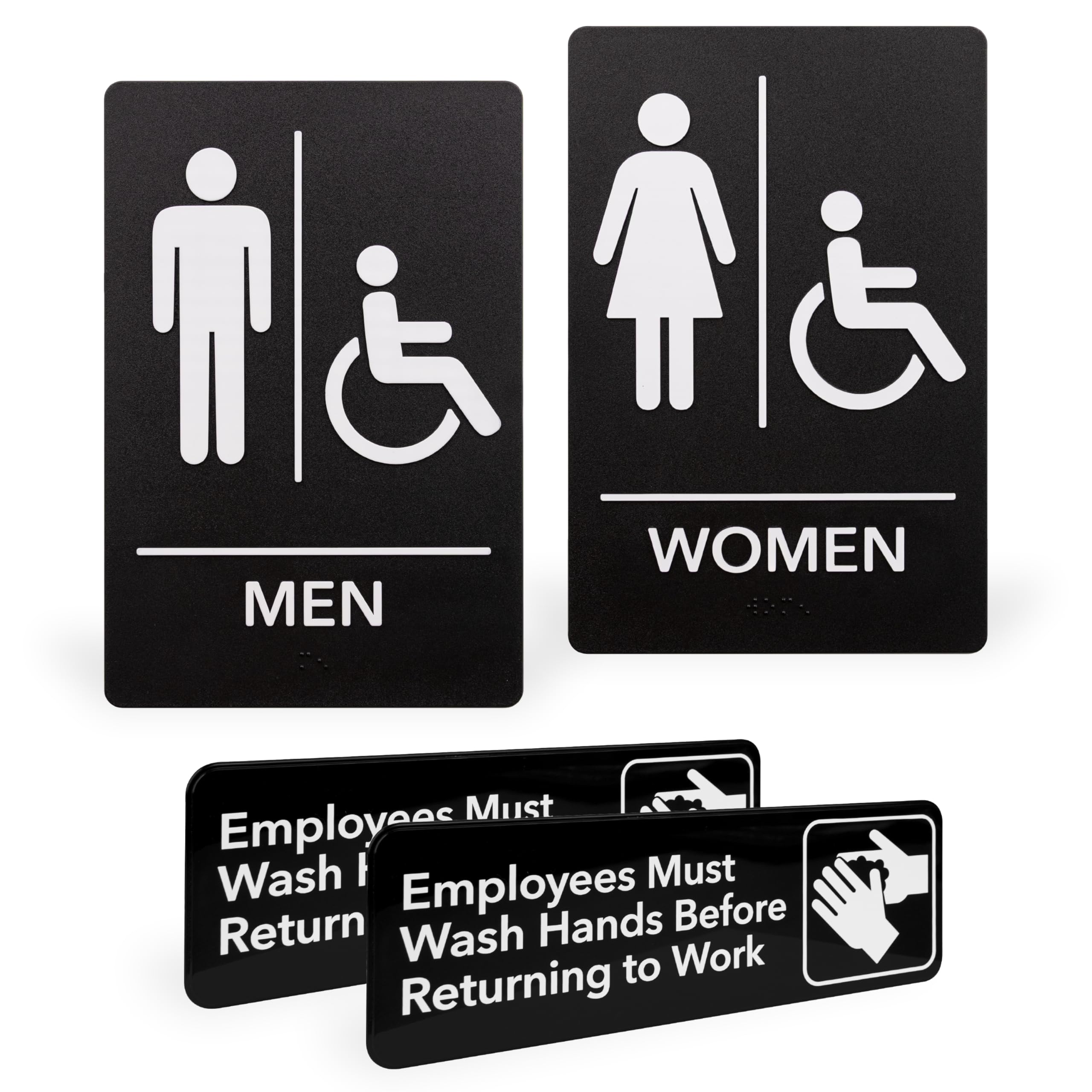 ExcelMark Restroom Sign Set