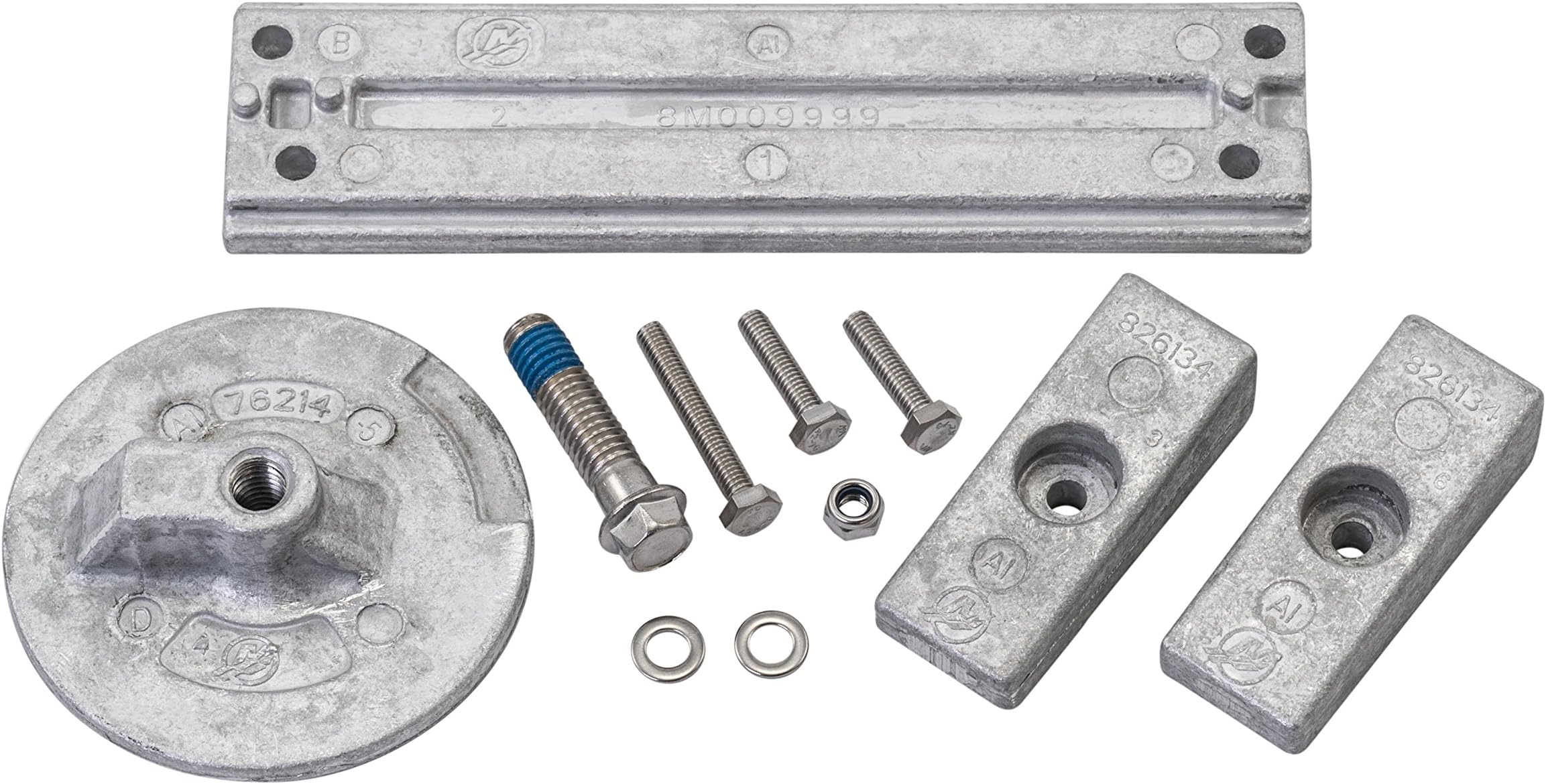 Quicksilver 8M0107550 Aluminum Anode Kit - Mercury Verado and Optimax Outboards