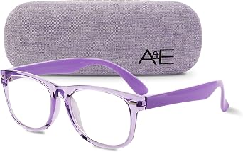 GALVANOX Kids Fake Glasses - Non Prescription Clear Lens Eyeglasses, TR90 Frame with Shatterproof Lenses
