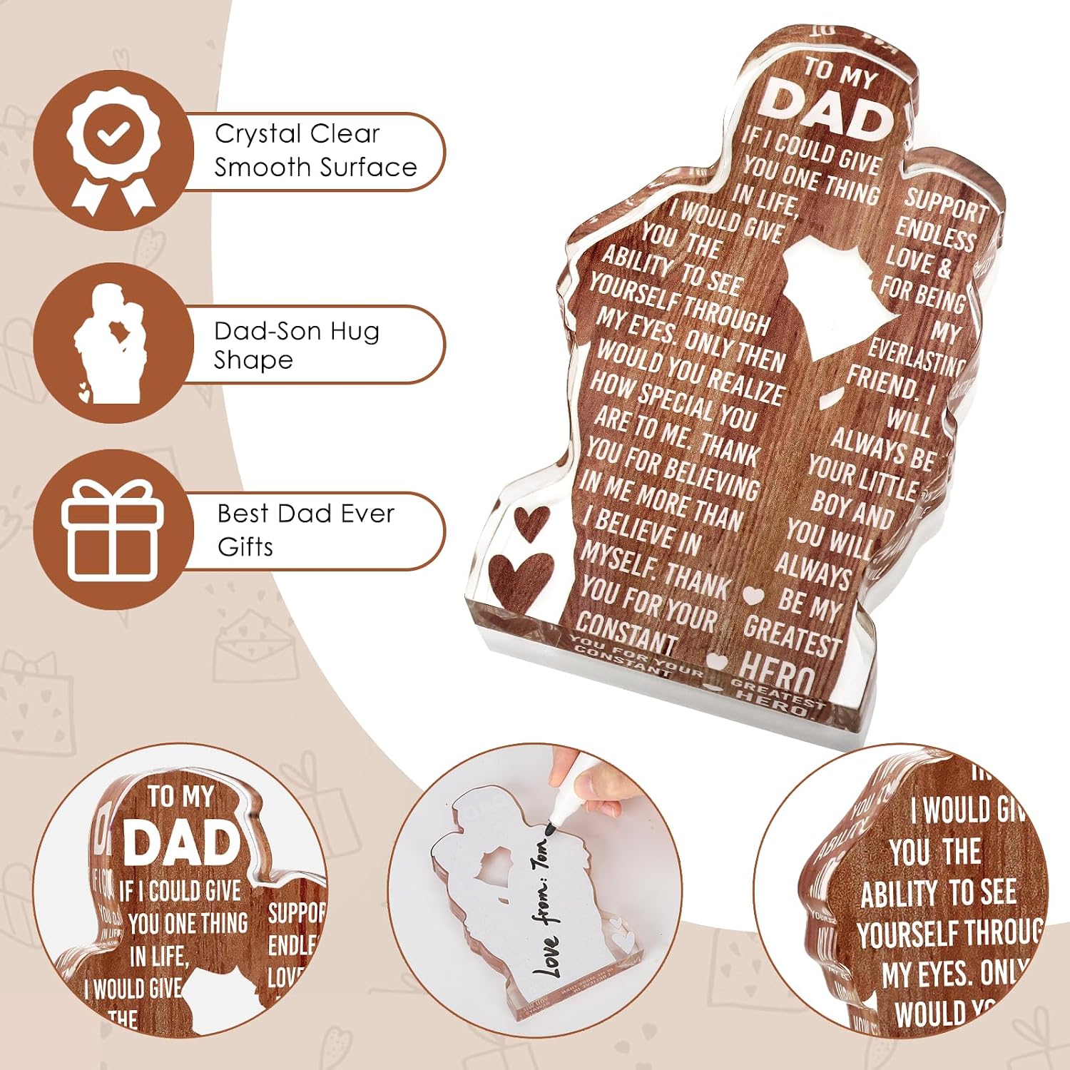 Dad Gifts from Son - Dad Stocking Stuffers Christmas Birthday Gift from Son image 2