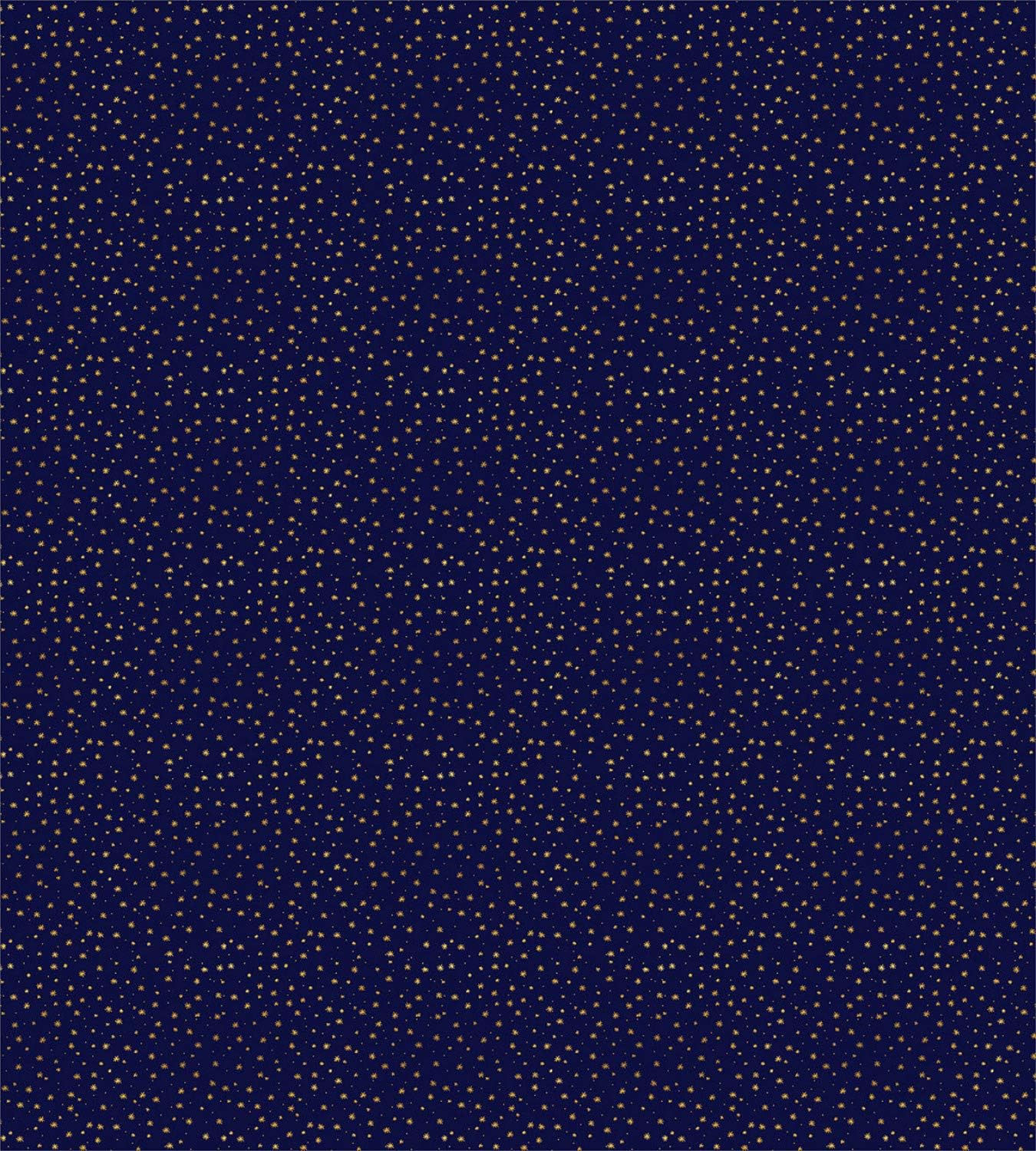 Ambesonne Dark Blue Duvet Cover Set, Minimalistic Abstract Stars on Open Night Sky Painted Picture, Decorative 3 Piece Bedding Set with 2 Pillow Shams, Queen Size, Dark Blue Navy Blue
