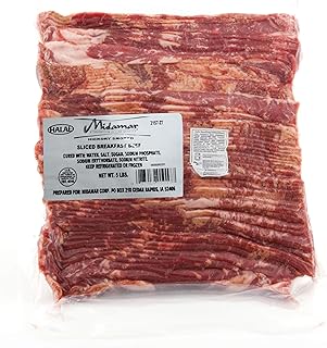 Halal Hickory Smoked Breakfast Beef Strips Midamar (5 lb)