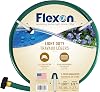 Flexon 12 x 100ft Light Duty Garden Hose – Lightweight, Flexible, Kink-Resistant, Durable Vinyl, Leak-Proof Couplings, Weather-Resistant Water Hose for Lawn, Garden, and Outdoor Use