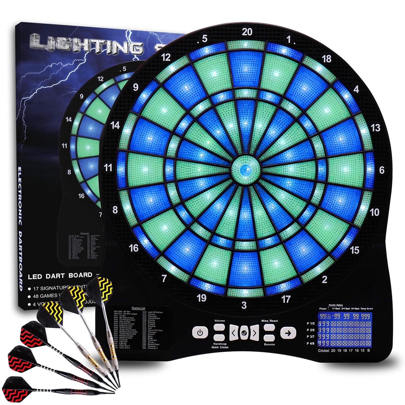 ELECTRONIC DART 4 自動採点 電子ダーツボード 音声機能 ELECTRONIC DART 4 自動採点 電子ダーツボード 音声機能