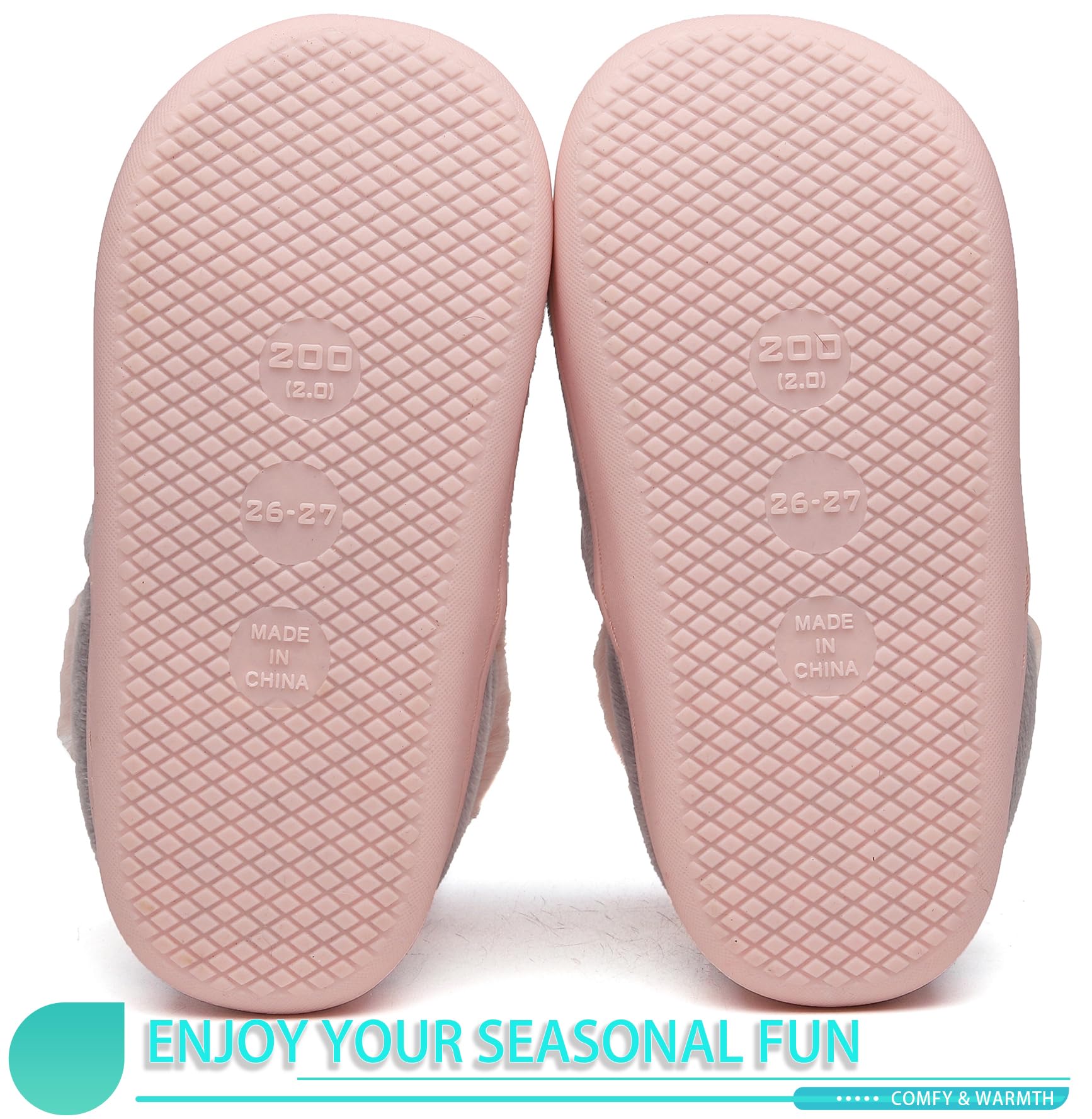 Zapatillas de Estar por Casa para Unisex Niños y Adulto Niño Niña Zapatos Pantuflas Invierno Mujer Hombre Interior Caliente Peluche Forradas Slippers