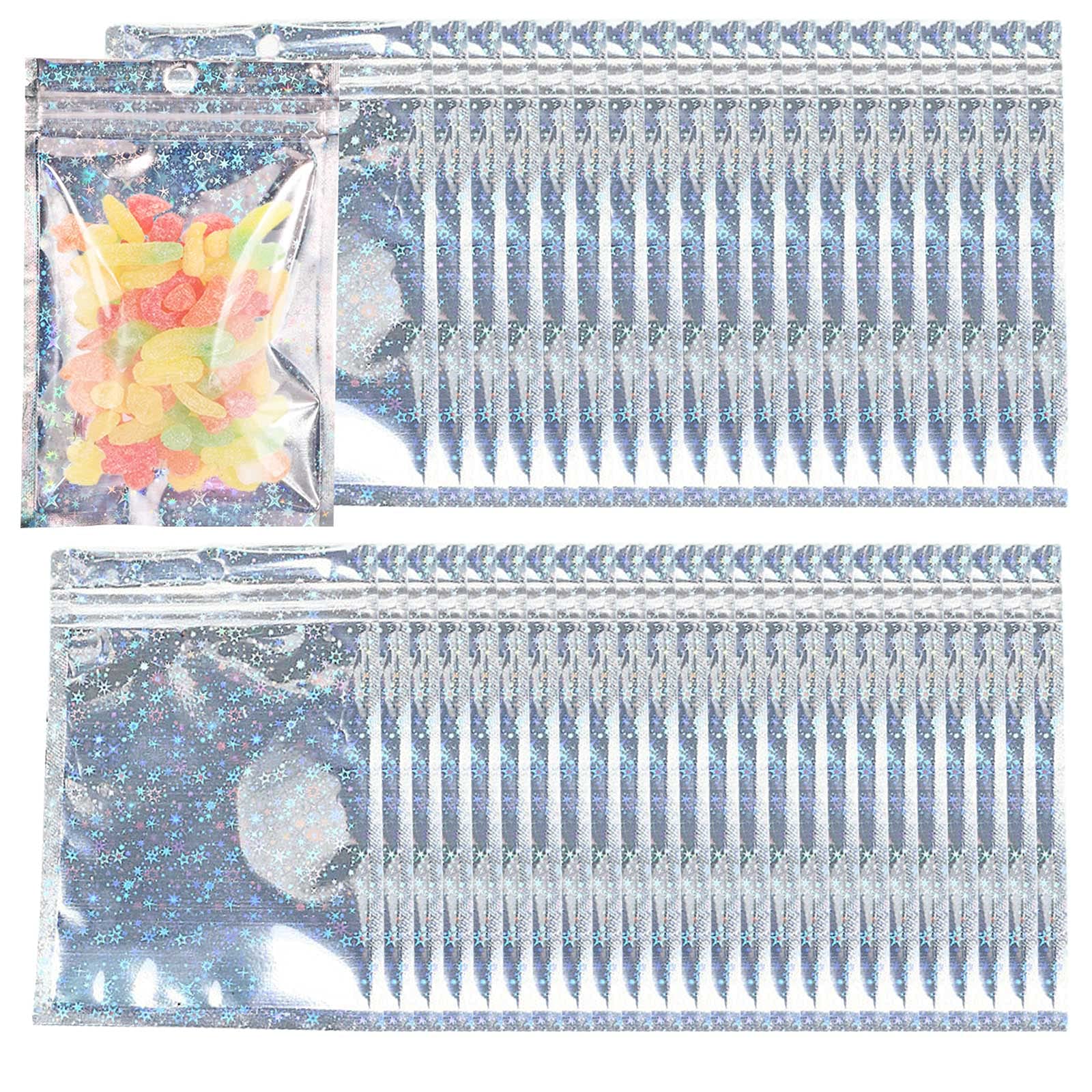 Lot De 50 Sacs Hermétiques En Mylar Avec Fermeture À