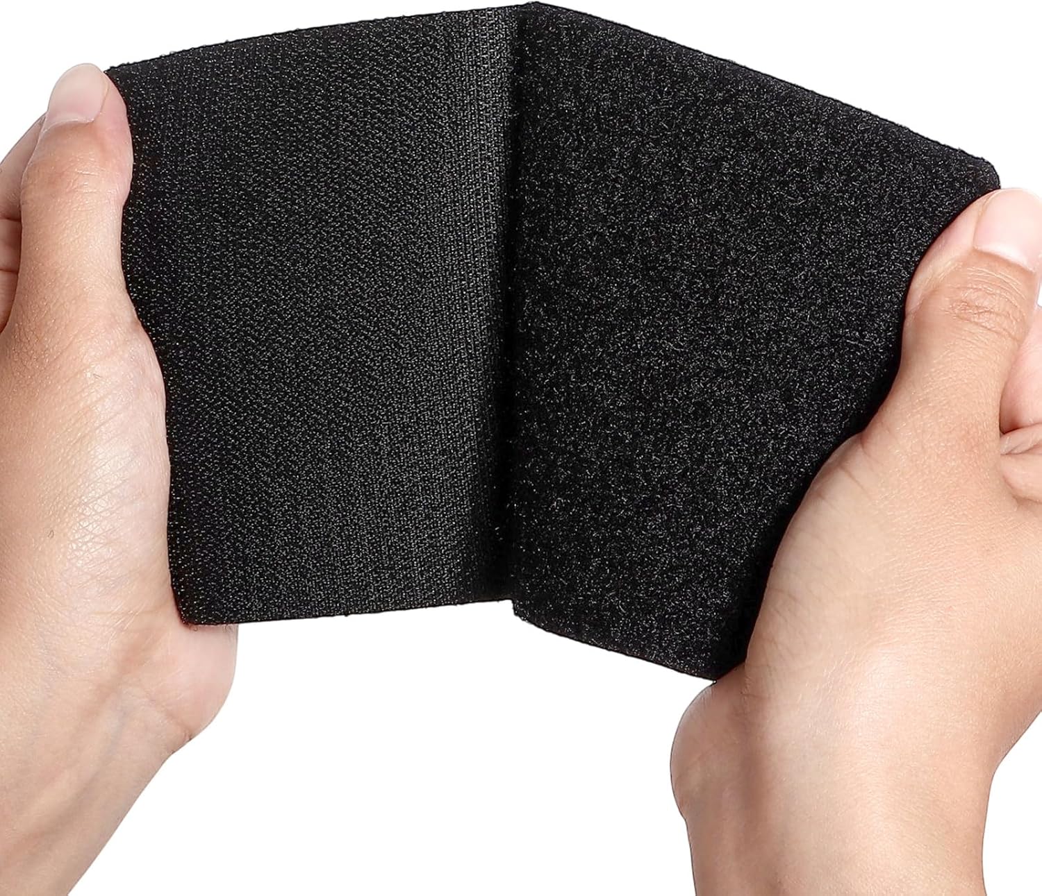 4x8 inch Hook and Loop Tape, 6 Sets Strong Back Adhesive Fastener, Nylon Heavy Duty Interlocking Tape for Sewing Wall Decorations, Instead of Holes and Screws