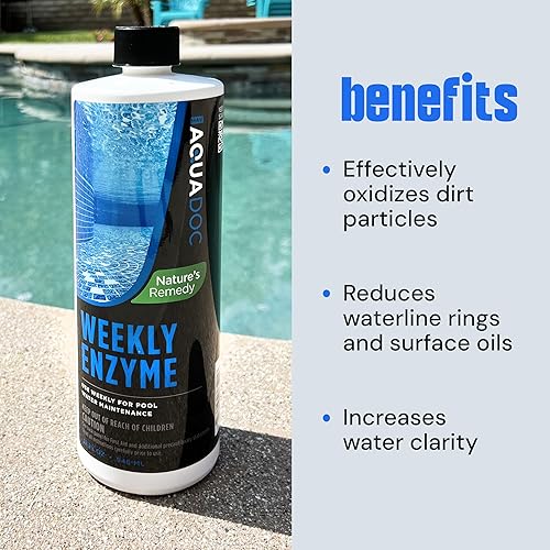 Miniatura 3 de Tratamiento enzimático para piscinas enzimas naturales semanales para piscinas funciona como un clarificador natural ecológico para piscina para