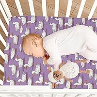 Vista 8 de Fitted Crib Sheets Kawaii Ducks Mini Crib Sheets for Boy & Girl Toddler Mattress Sheets Playard Sheet 21216803