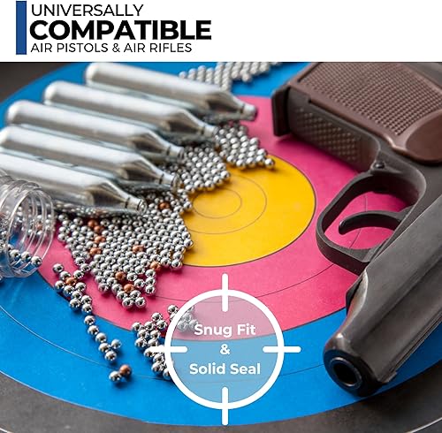 Miniatura 5 de ICO - Cartuchos de CO2 de 0.42 oz sin rosca para uso con pistola BB de CO2, pistola de CO2 de Airsoft, pistola de CO2 y rifle de aire (10 o 50