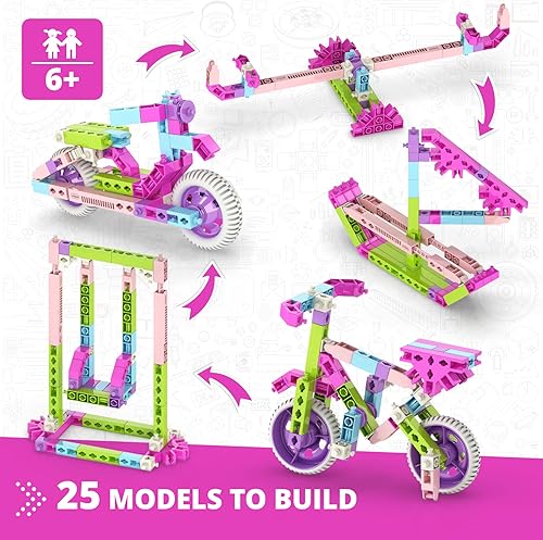 Miniatura 9 de Engino - Juguetes de construcción STEM para niñas, juego de 30 modelos motorizados, juguetes educativos para mayores de 6 años, juguetes de