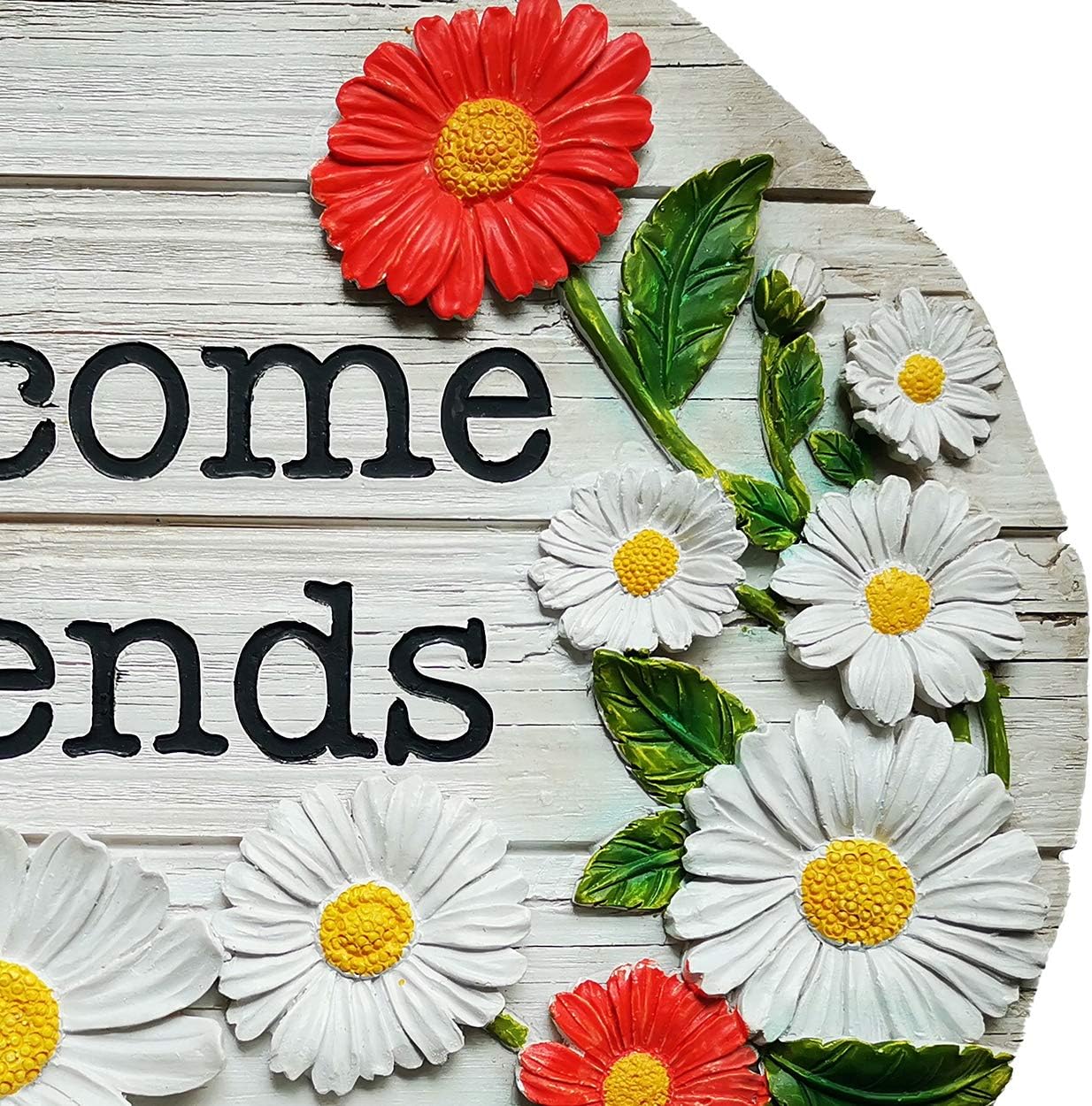 Spoontiques - Garden Décor - Welcome Friends Stepping Stone - Decorative Stone for Garden