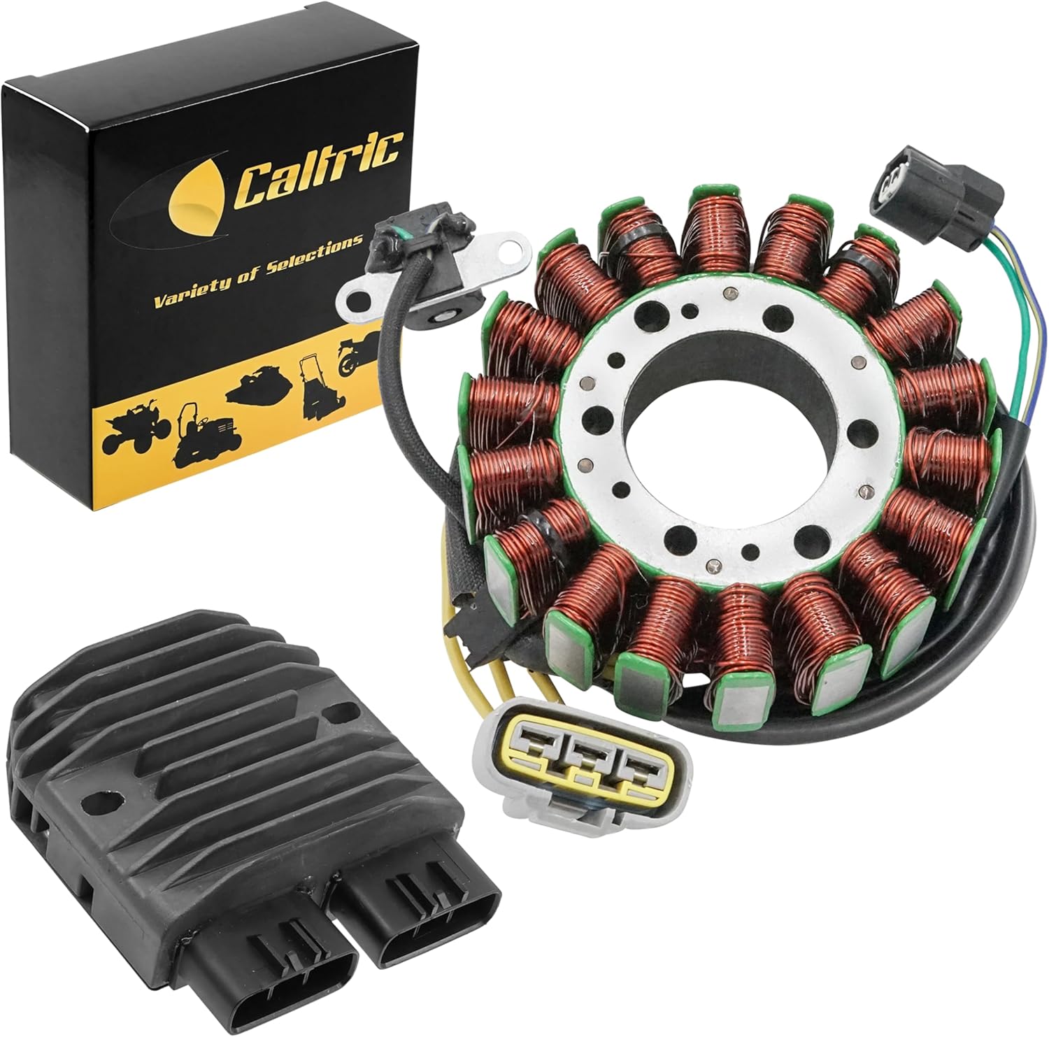 Caltric Stator Regulator Rectifier Compatible With Honda Trx420Fa5 Trx420Fa6 Rancher 420 2015-2019