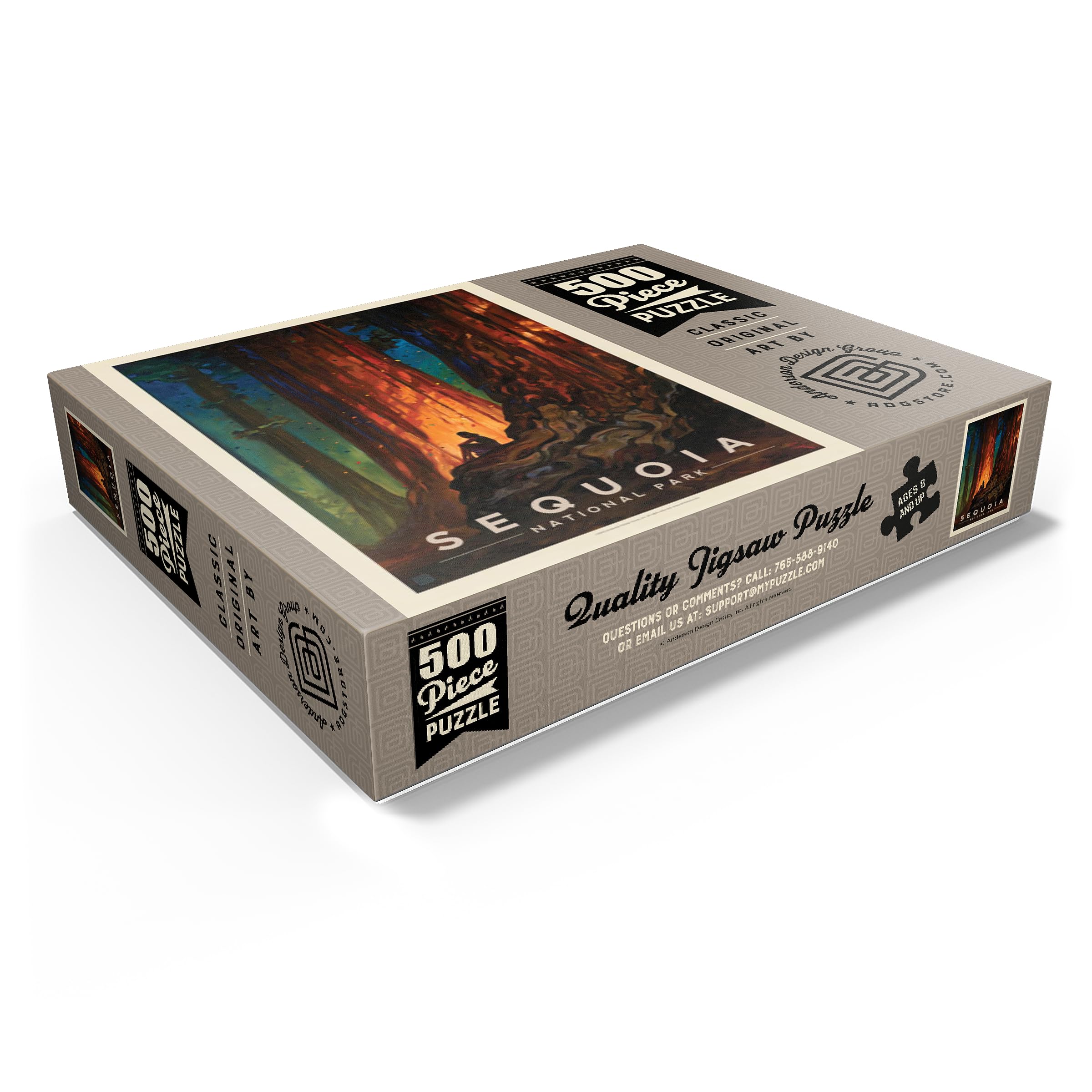 Sequoia National Park Vintage Poster Jigsaw Puzzle - 500 Piece Premium Quality Puzzle For Adults