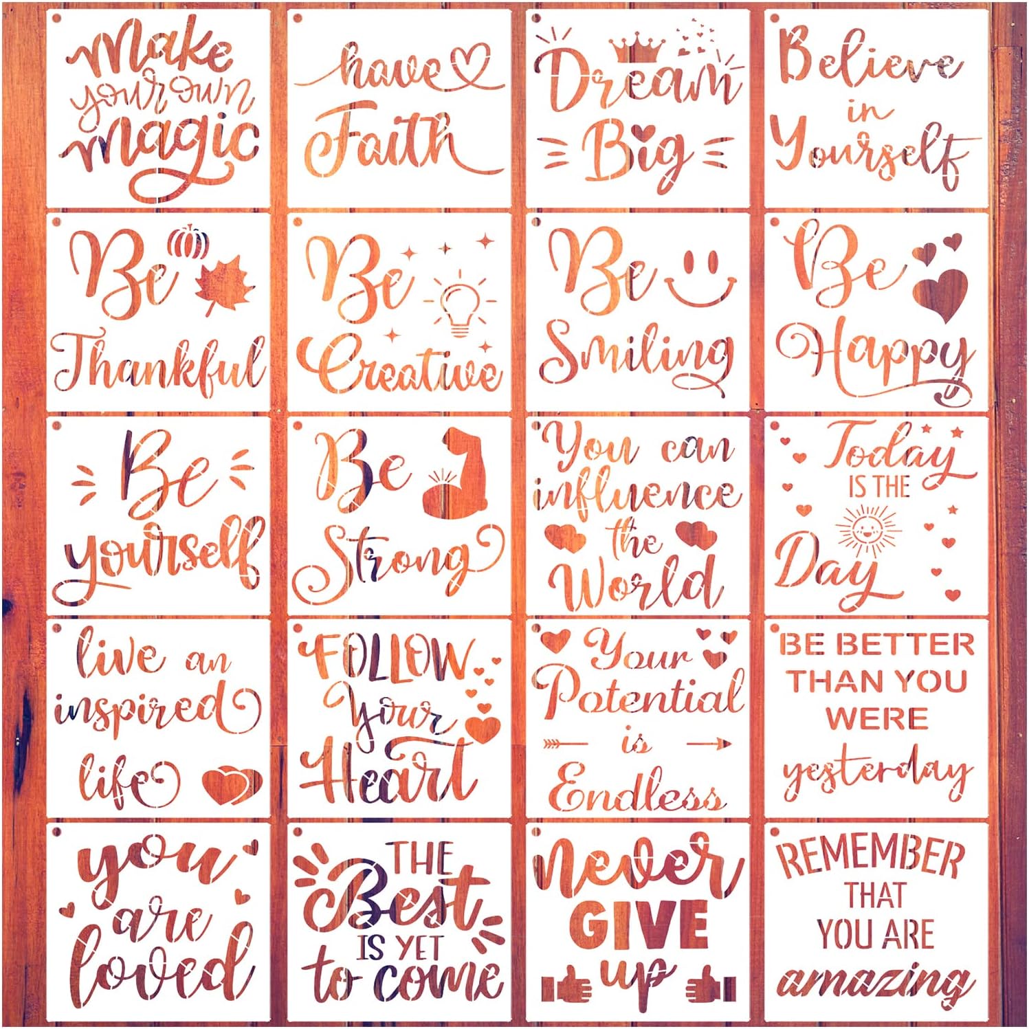 インスピレーショナルステンシル 個 キャンバスにペイント用 再利用可能 言葉 モチベーションを高める引用句 ペイントステンシル プラスチックアートフレーズフレーズテンプレート 壁装飾 Diyクラフト用 6 3 X 6 3インチ 超特価sale開催 インスピレーショナルステンシル 個 キャンバスにペイント用 再利用可能 言葉 モチベーションを高める引用句 ペイントステンシル プラスチックアートフレーズフレーズテンプレート 壁装飾 Diyクラフト用 6 3 X 6 3インチ 超特価sale開催