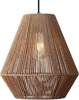 15 Boho Kitchen Ideas for Relaxed Earthy Beautiful Style 103 Rattan Pendant Light,11.8