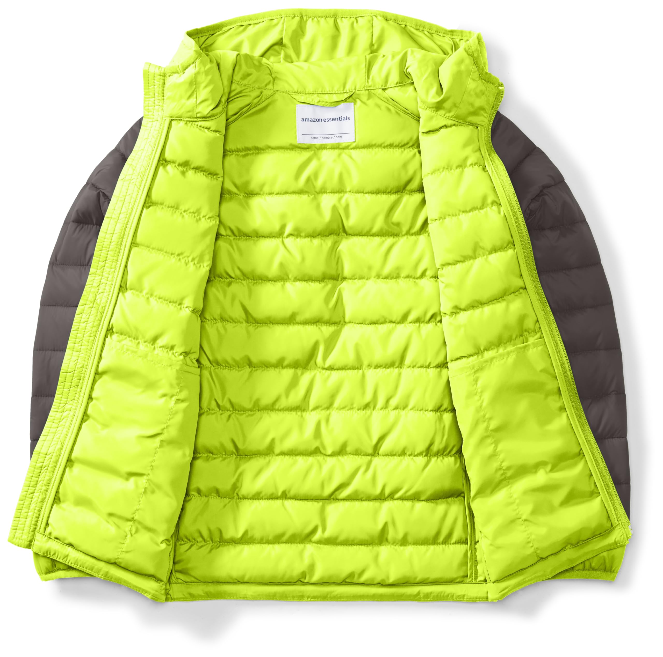 Amazon Essentials Piumino Leggero con Cappuccio Impermeabile e Ripiegabile Bambini e Ragazzi