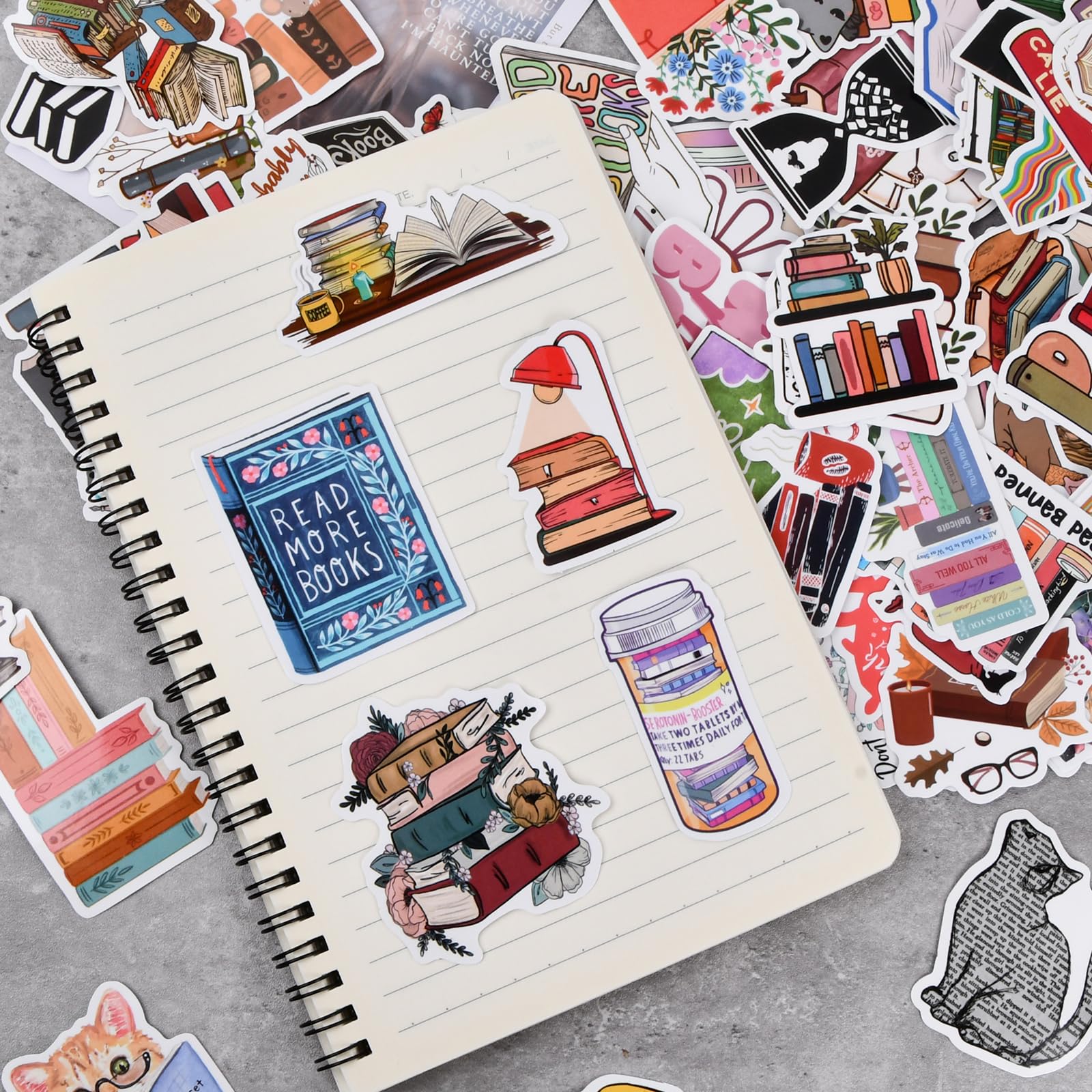 Feuille D'Autocollants Lecture – Livres, Lecture Cosy, Book Lover, Bibliothèque - Stickers Planner, Journal, Et Scrapbooking - France