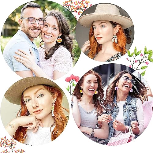 Miniatura 7 de Juego de 138 cortadores de arcilla polimérica, formas clásicas, moldes para aretes de arcilla polimérica para hacer joyas con bolsa de tarjetas de